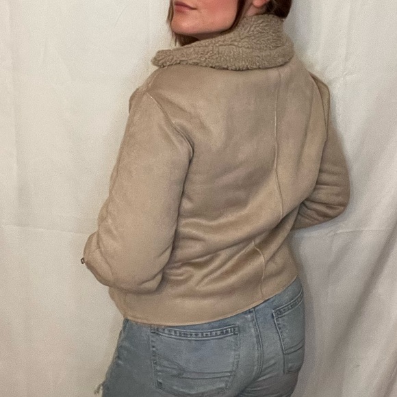 H&M “Suede” Cross-zip Jacket - Picture 3 of 5